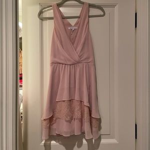 Light pink dress with lace